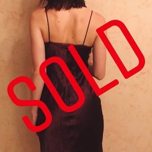 Vintage Burgundy Slip Dress